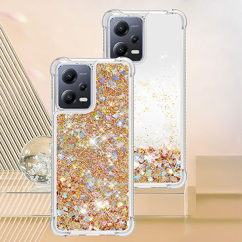 Funda Silicona Carcasa Goma Bling-Bling YB3 para Xiaomi Redmi Note 12 Pro 5G Oro