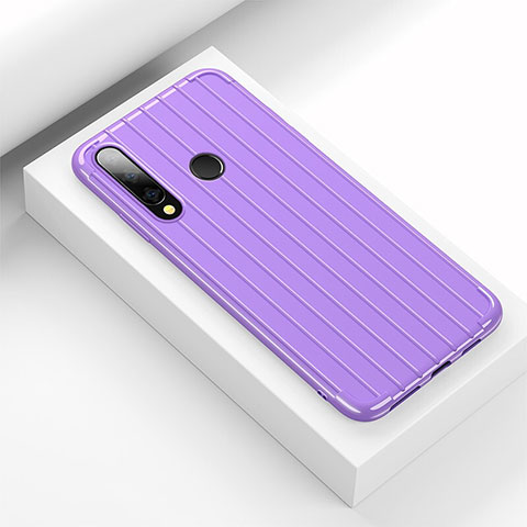 Funda Silicona Carcasa Goma Line C01 para Huawei Honor 20i Morado