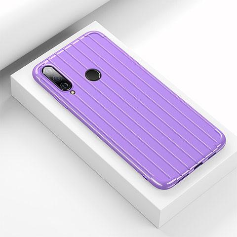 Funda Silicona Carcasa Goma Line C01 para Huawei Nova 4e Morado