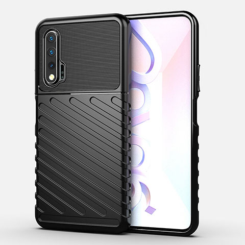 Funda Silicona Carcasa Goma Line C01 para Huawei Nova 6 5G Negro