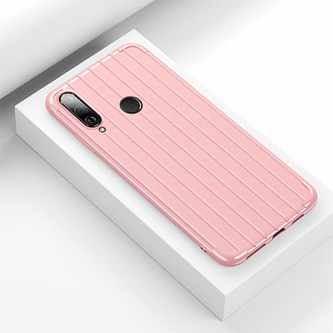 Funda Silicona Carcasa Goma Line C01 para Huawei P30 Lite Rosa