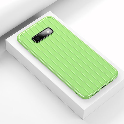 Funda Silicona Carcasa Goma Line C01 para Samsung Galaxy S10e Verde