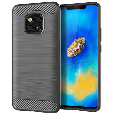 Funda Silicona Carcasa Goma Line C02 para Huawei Mate 20 Pro Gris