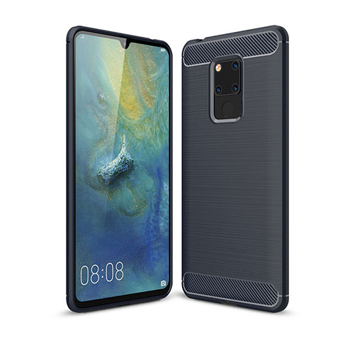 Funda Silicona Carcasa Goma Line C02 para Huawei Mate 20 X 5G Azul