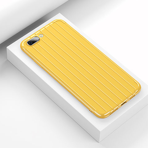 Funda Silicona Carcasa Goma Line C02 para Oppo K1 Amarillo