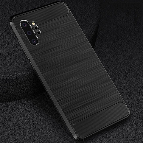 Funda Silicona Carcasa Goma Line C02 para Samsung Galaxy Note 10 Plus 5G Negro