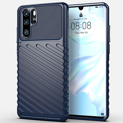 Funda Silicona Carcasa Goma Line C03 para Huawei P30 Pro Azul