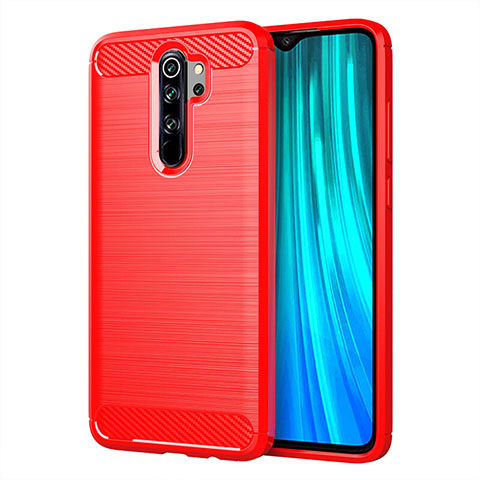 Funda Silicona Carcasa Goma Line C03 para Xiaomi Redmi Note 8 Pro Rojo