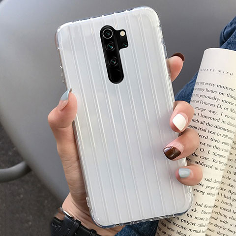 Funda Silicona Carcasa Goma Line C04 para Xiaomi Redmi Note 8 Pro Claro