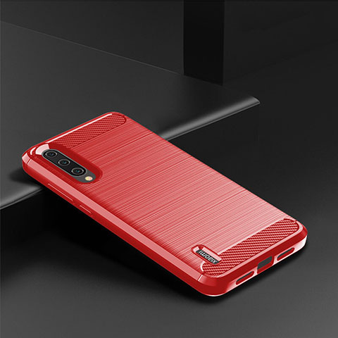 Funda Silicona Carcasa Goma Line C08 para Xiaomi Mi A3 Rojo