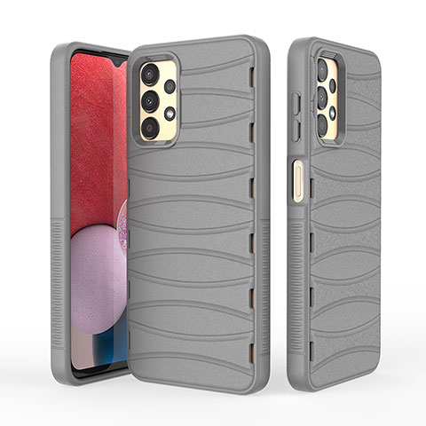 Funda Silicona Carcasa Goma Line KC2 para Samsung Galaxy A13 4G Gris