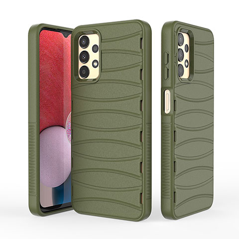 Funda Silicona Carcasa Goma Line KC2 para Samsung Galaxy A13 4G Verde