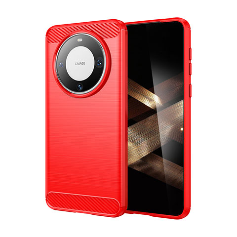 Funda Silicona Carcasa Goma Line MF1 para Huawei Mate 60 Pro Rojo