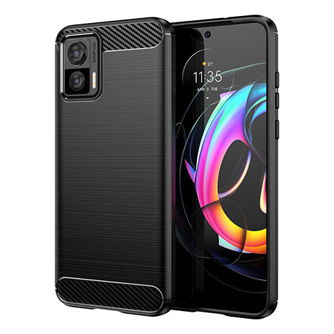 Funda Silicona Carcasa Goma Line MF1 para Motorola Moto Edge 30 Lite 5G Negro