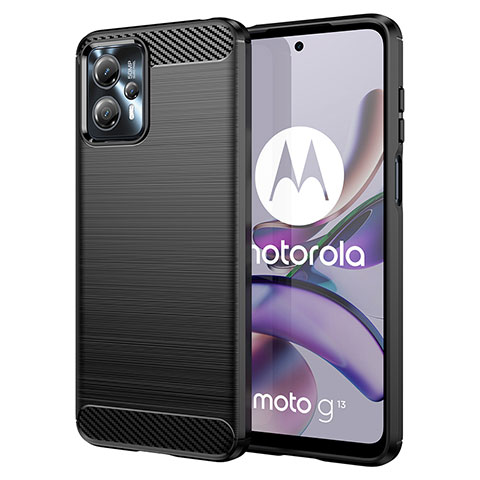 Funda Silicona Carcasa Goma Line MF1 para Motorola Moto G23 Negro