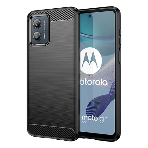 Funda Silicona Carcasa Goma Line MF1 para Motorola Moto G53j 5G Negro