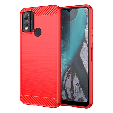 Funda Silicona Carcasa Goma Line MF1 para Nokia C22 Rojo