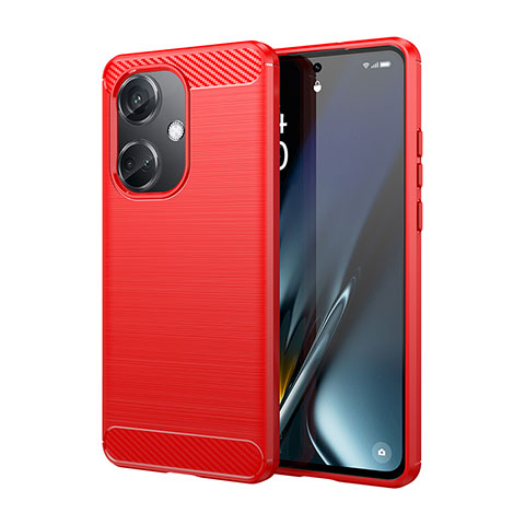 Funda Silicona Carcasa Goma Line MF1 para Oppo K11 5G Rojo