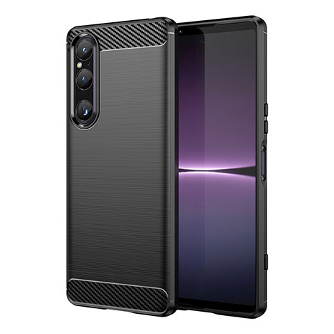 Funda Silicona Carcasa Goma Line MF1 para Sony Xperia 1 V Negro