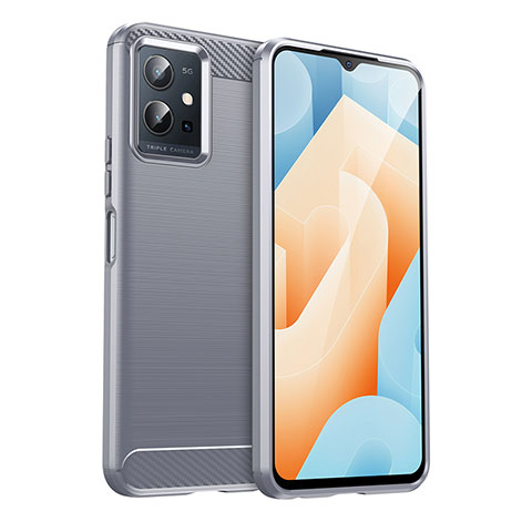 Funda Silicona Carcasa Goma Line MF1 para Vivo iQOO Z6 5G Gris