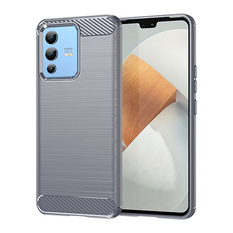 Funda Silicona Carcasa Goma Line MF1 para Vivo V23 5G Gris