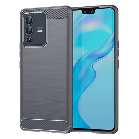 Funda Silicona Carcasa Goma Line MF1 para Vivo V23 Pro 5G Gris