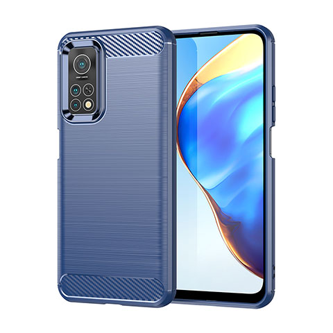 Funda Silicona Carcasa Goma Line MF1 para Xiaomi Mi 10T Pro 5G Azul