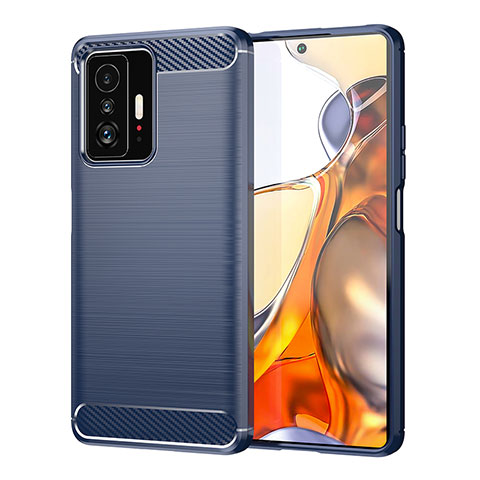 Funda Silicona Carcasa Goma Line MF1 para Xiaomi Mi 11T 5G Azul