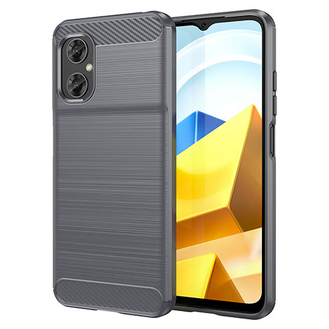 Funda Silicona Carcasa Goma Line MF1 para Xiaomi Poco M5 4G Gris