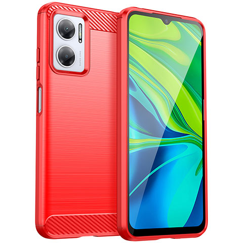 Funda Silicona Carcasa Goma Line MF1 para Xiaomi Redmi 10 5G Rojo