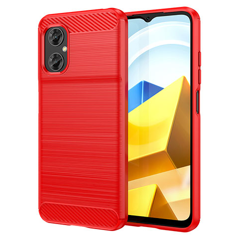 Funda Silicona Carcasa Goma Line MF1 para Xiaomi Redmi 11 Prime 4G Rojo