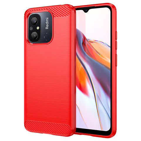 Funda Silicona Carcasa Goma Line MF1 para Xiaomi Redmi 11A 4G Rojo