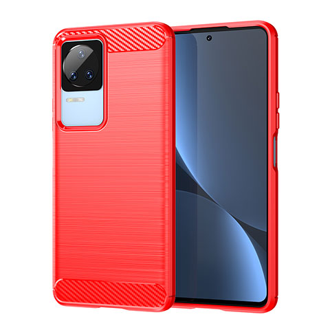 Funda Silicona Carcasa Goma Line MF1 para Xiaomi Redmi K60E 5G Rojo