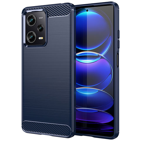 Funda Silicona Carcasa Goma Line MF1 para Xiaomi Redmi Note 12 Pro 5G Azul