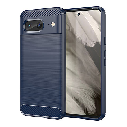 Funda Silicona Carcasa Goma Line para Google Pixel 8 5G Azul