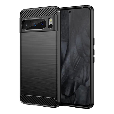 Funda Silicona Carcasa Goma Line para Google Pixel 8 Pro 5G Negro