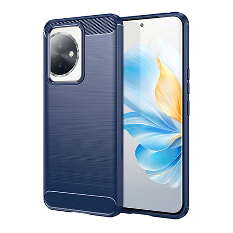 Funda Silicona Carcasa Goma Line para Huawei Honor 100 5G Azul