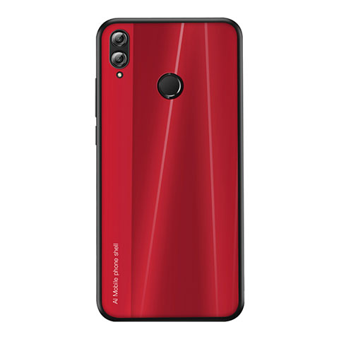 Funda Silicona Carcasa Goma Line para Huawei Honor V10 Lite Rojo