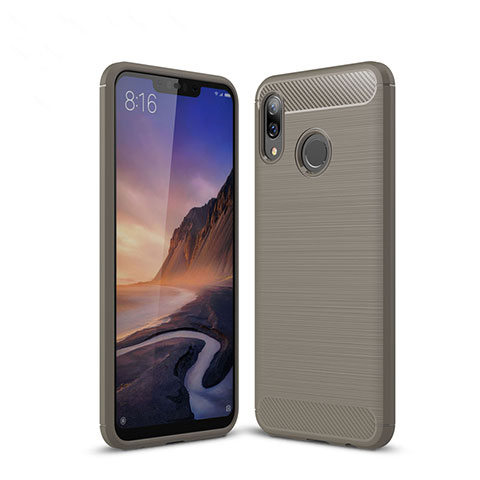 Funda Silicona Carcasa Goma Line para Huawei Nova 3e Gris