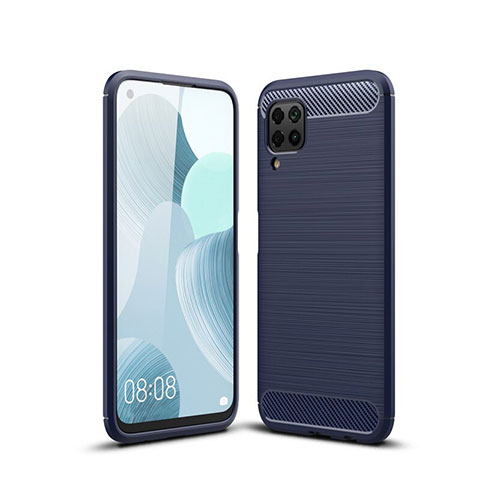 Funda Silicona Carcasa Goma Line para Huawei Nova 6 SE Azul