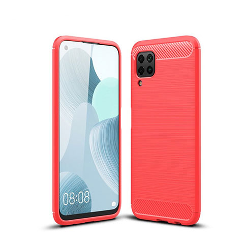 Funda Silicona Carcasa Goma Line para Huawei Nova 7i Rojo