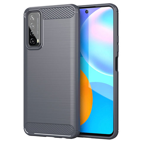 Funda Silicona Carcasa Goma Line para Huawei P Smart (2021) Gris