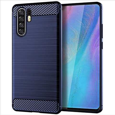 Funda Silicona Carcasa Goma Line para Huawei P30 Pro New Edition Azul