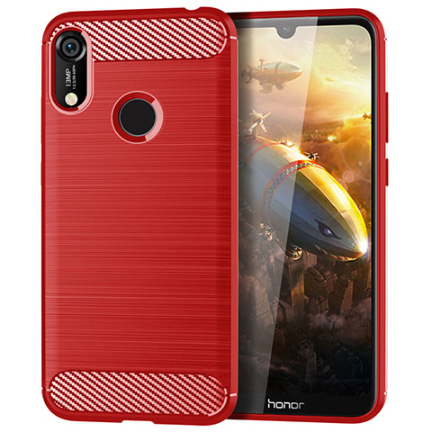 Funda Silicona Carcasa Goma Line para Huawei Y6 (2019) Rojo