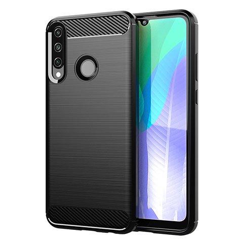 Funda Silicona Carcasa Goma Line para Huawei Y6p Negro