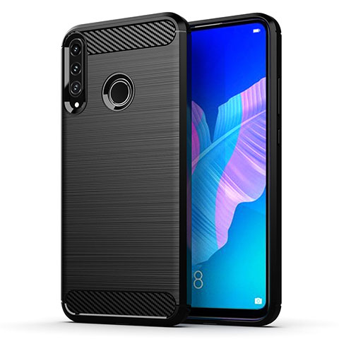 Funda Silicona Carcasa Goma Line para Huawei Y7p Negro