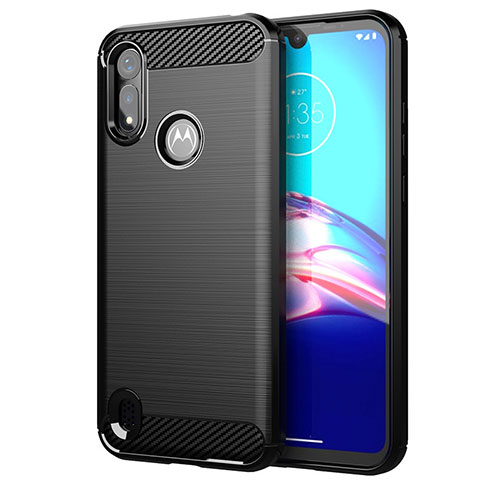 Funda Silicona Carcasa Goma Line para Motorola Moto E6s (2020) Negro