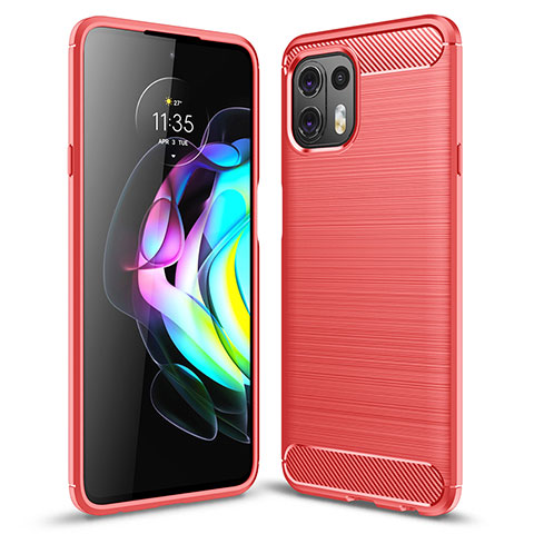 Funda Silicona Carcasa Goma Line para Motorola Moto Edge 20 Lite 5G Rojo