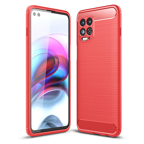 Funda Silicona Carcasa Goma Line para Motorola Moto Edge S 5G Rojo