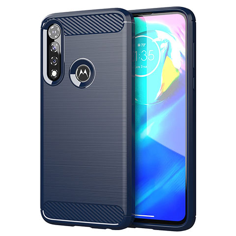 Funda Silicona Carcasa Goma Line para Motorola Moto G Power Azul